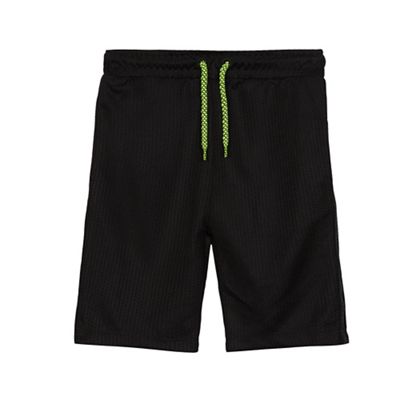 bluezoo Boys' black textured sport shorts